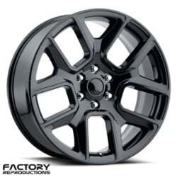 Factory Reproductions FR 76 19 Ram 1500 22x9 5x139.7 15 ET 77.8 CB Gloss Black