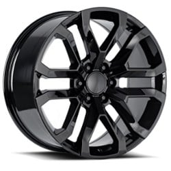 Factory Reproductions FR95 2019 Denali 20x9 6x139.7 28 ET 78.1 CB Gloss Black