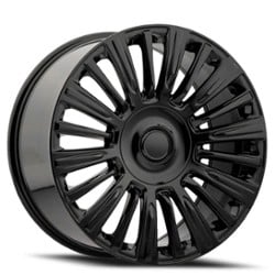 Factory Reproductions FR 91 Escalade Platinum 22x9 6x139.7 28 ET 78.1 CB Gloss Black