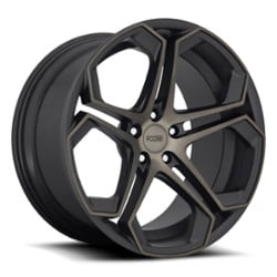 Foose Impala F168 20x10.5 5x115 20 ET 71.5 CB Matte Black with Machined Face and Double Dark Tint