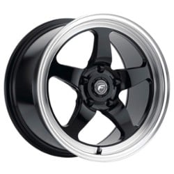 Forgestar D5 Drag 18x5 5x120.65 -38 ET 70.3 CB Black Machined