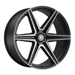 Forgestar X6 24x10 6x139.7 25 ET 106.1 CB Satin Black Machined