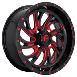 Fuel UTV Kompressor D642 18x7 4x137 13 ET 110.1 CB Gloss Black w/ Candy Red