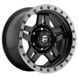 Fuel UTV Anza D557 14x7 4x110 13 ET 79.4 CB Matte Black with Anthracite Ring