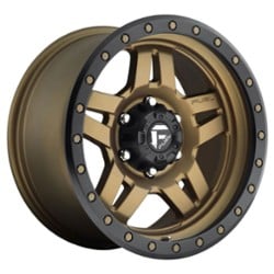 Fuel Anza D583 17x8.5 6x139.7 -6 ET 108 CB Matte Bronze with Black Ring