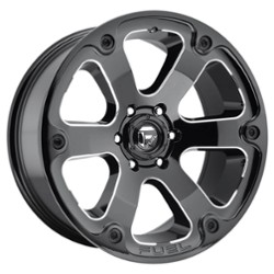 Fuel Beast D562 18x9 5x127 -12 ET 78.1 CB Black & Milled