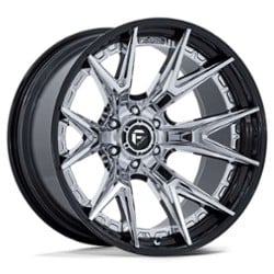 Fuel Catalyst FC402 22x10 8x180 -18 ET 124.2 CB Chrome Black Lip