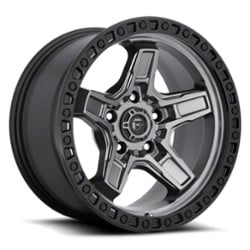 Fuel Kicker D698 18x9 6x135 1 ET 87.1 CB Matte Gunmetal/Black Bead