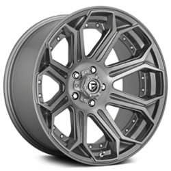 Fuel D710 Rogue 20x9 5x127 1 ET 71.5 CB Platinum Brushed Gunmetal Tinted Clear