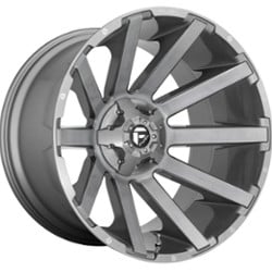 Fuel D714 Contra 24x12 5x127/5x139.7 -44 ET 87.1 CB Platinum Brushed Gunmetal Tinted Clear