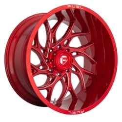 Fuel D742 Runner 22x8.25 8x165.1 -240 ET 121.6 CB Candy Red Milled