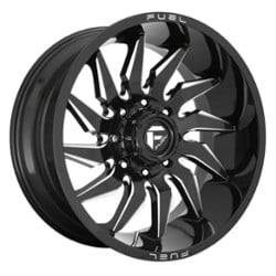 Fuel D744 Saber 20x9 5x127 1 ET 71.5 CB Gloss Black Milled