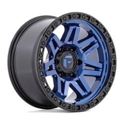 Fuel D813 Syndicate 17x9 5x127 -12 ET 71.5 CB Dark Blue w/Black Ring