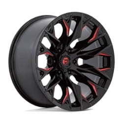 Fuel D823 Flame 6 20x9 6x135 1 ET 87.1 CB Gloss Black Milled w/Candy Red