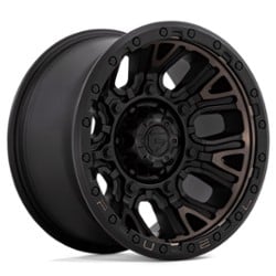 Fuel D824 Traction 17x9 6x114.3 1 ET 66.1 CB Matte Black w/Double Dark Tint