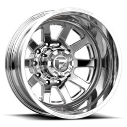 Fuel DE09 FF09D Dually 10 Rear 24x8.25 10x225 -200 ET 170.1 CB Polished