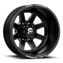 Fuel DE09 FF09D Dually 8 Rear 20x8.25 8x200 -202 ET 142 CB Matte Black Milled