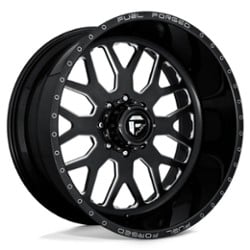 Fuel DE19 FF19D SSF 22x12 10x170 -50 ET 125.1 CB Gloss Black Milled