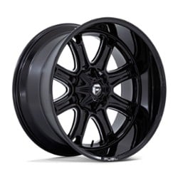 Fuel FC853BE Darkstar 24x12 Blank 5 Lug/Blank 6 Lug/Blank 8 Lug -44 ET 78.1 CB Gloss Black Milled