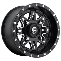 Fuel UTV Lethal D567 UTV 14x7 4x156 13 ET 132 CB Black & Milled