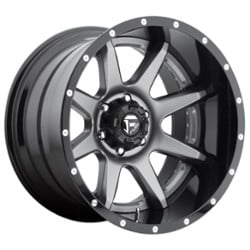 Fuel Rampage D238 20x10 5x127 -19 ET 78.1 CB Matte Gunmetal Black Lip