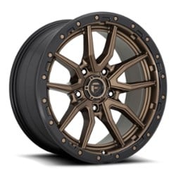 Fuel Rebel 5 D681 17x9 5x127 -12 ET 71.5 CB Matte Bronze Black Bead Ring