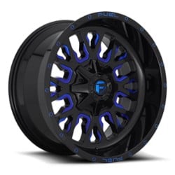 Fuel Stroke D645 20x9 8x170 20 ET 125.1 CB Gloss Black with Candy Blue