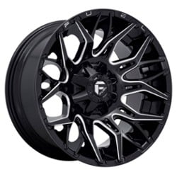 Fuel Twitch D769 20x9 5x114.3/5x127 1 ET 78 CB Glossy Black Milled