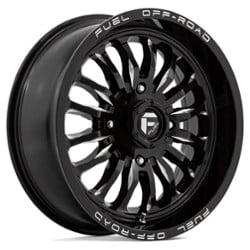 Fuel UTV D821 Arc 18x7 4x137 13 ET 110.1 CB Gloss Black Milled