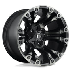 Fuel Vapor D851 17x9 6x135/6x139.7 -12 ET 106.1 CB Matte Black w/Gray Tint