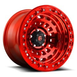 Fuel Zephyr Beadlock D100 17x9 6x139.7 -15 ET 106.1 CB Candy Red