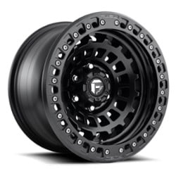 Fuel Zephyr Beadlock D101 17x9 5x127 -38 ET 71.5 CB Matte Black With Matte Black Ring