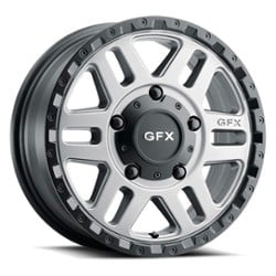 GFX MV2 16x6.5 6x130 30 ET 84.1 CB Matte Gray w/ Matte Black Lip