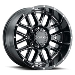 GFX TM5 17x8.5 5x127/5x139.7 18 ET 78.3 CB Gloss Black Milled