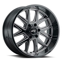 GFX TM6 18x9 6x139.7 12 ET 106.2 CB Gloss Black Milled