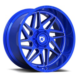 Gear Off Road 761 BLM Ratio 20x10 6x135/6x139.7 -19 ET 106.2 CB Gloss Blue Milled