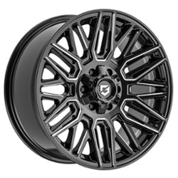 Gear Off Road 770BM Edge 17x9 5x127/5x139.7 0 ET 78.1 CB Gloss Black Milled