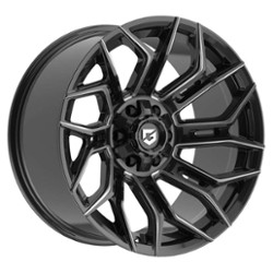 Gear Off Road 776BM Flair 20x9 6x135/6x139.7 0 ET 106.2 CB Black Milled