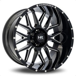 Hardrock Offroad Affliction Xposed 22x12 5x127 -44 ET 78.1 CB Gloss Black Milled