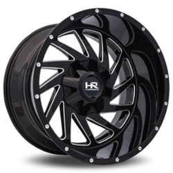 Hardrock Offroad H704 Crusher 20x9 6x120/6x139.7 0 ET 78.1 CB Gloss Black Milled