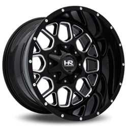 Hardrock Offroad Gunner 20x9 6x135/6x139.7 0 ET 108 CB Gloss Black Milled