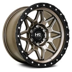 Hardrock Offroad H105 17x9 5x127 -12 ET 78.1 CB Matte Bronze-Black Beadlock