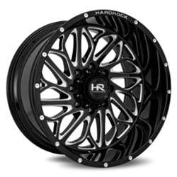 Hardrock Offroad H508 BlackTop Xposed 20x10 5x127 -19 ET 78.1 CB Gloss Black Milled