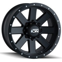 Ion Alloy 134 17x8.5 6x135 6 ET 87 CB Matte Black W/Matte Black Beadlock