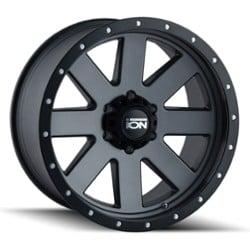 Ion Alloy 134 17x8.5 5x127 -6 ET 83.8 CB Matte Gunmetal W/Matte Black Beadlock