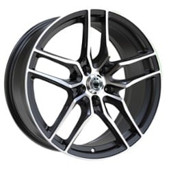 Konig Intention 16x7.5 5x108 45 ET 73.1 CB Gloss Black / Machined Face