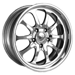 Intro Custom Malibu Exposed 15x7 -80 to 80 ET 108 CB Polished