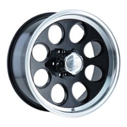 Ion Alloy 171 15x8 5x120.65 -27 ET 83.8 CB Black w/Machined Lip