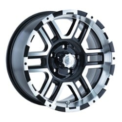 Ion Alloy 179 16x8 5x127 10 ET 83.8 CB Black W/Machined Face