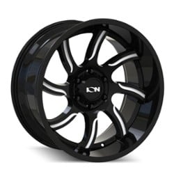 Ion Alloy 151 17x9 5x127 0 ET 78.1 CB Gloss Black Milled